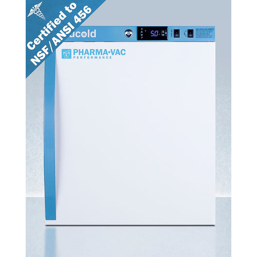 2 Cu.Ft. Compact Vaccine Refrigerator, Certified to NSF/ANSI 456 Vaccine Storage Standard