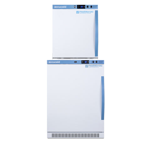 Accucold PHARMA-VAC Performance Series stacked combination of ARS6PV vaccine – ARS6PV-AFZ1PVSTACKLHD