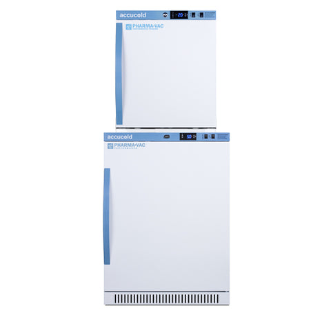 Accucold PHARMA-VAC Performance Series stacked combination of ARS6PV vaccine – ARS6PV-AFZ1PVSTACK