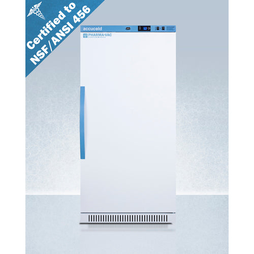 8 Cu.Ft. Upright Vaccine Refrigerator, Certified to NSF/ANSI 456 Vaccine Storage Standard