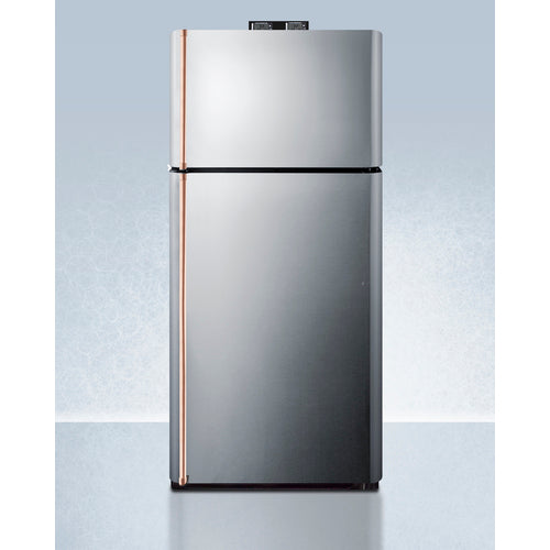 30" Wide Break Room Refrigerator-Freezer with Antimicrobial Pure Copper Handles