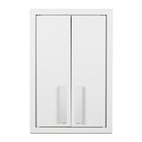 Accucold 12" wide wall cabinet with powder coated metal construction in a white finish – CAB1218TALLWH