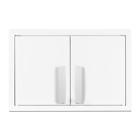 Accucold 18" wide wall cabinet with powder coated metal construction in a white finish – CAB1812WHITE