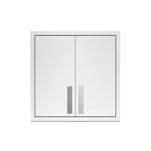Accucold 18" wide wall cabinet with powder coated metal construction in a white finish – CAB1818WHITE