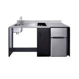 Accucold Barrier-free all-in-one kitchenette with refrigerator, sink, and cooktop, ADA (Model CK72ADALBF)