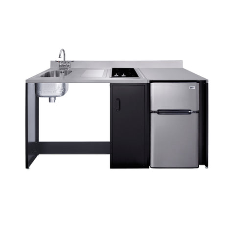 Accucold Barrier-free all-in-one kitchenette with refrigerator, sink, and cooktop, ADA (Model CK72ADALBF)