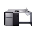 Accucold Barrier-free all-in-one kitchenette with refrigerator, sink, and cooktop, ADA (Model CK72ADARBF)