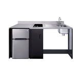 Accucold Barrier-free all-in-one kitchenette with refrigerator, sink, and cooktop, ADA (Model CK72ADARBF)