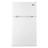 Accucold ENERGY STAR certified counter height 2-door refrigerator-freezer in white – CP34W