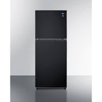 Accucold 10 cu.ft. ENERGY STAR certified top mount refrigerator-freezer in black (Model FF1087B)