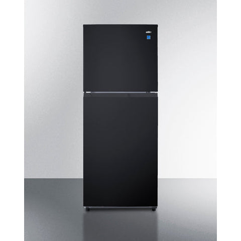 Accucold 10 cu.ft. ENERGY STAR certified top mount refrigerator-freezer in black (Model FF1087B)