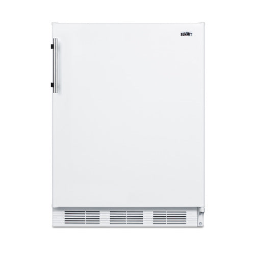 Accucold Freestanding residential counter height all-refrigerator in white with automatic defrost and deluxe interior
