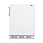 Accucold Freestanding residential counter height all-refrigerator in white with automatic defrost and deluxe interior