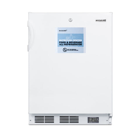 Accucold Commercially approved ADA compliant Nutrition Center series all-refrigerator – FF6LWBI7NZADA