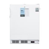 Accucold 24" wide built-in ADA compliant all-refrigerator in white, auto defrost with a lock – FF6LWBIPLUS2ADA