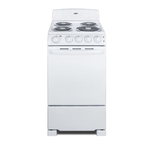 Accucold 20" Wide Electric Coil Top Range in White Finish