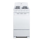 Accucold 20" Wide Electric Coil Top Range in White Finish