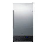 Accucold 18" Wide Frost-free Freezer Built-in or Freestanding Use, with Stainless Steel Exterior, Lock, and Digital