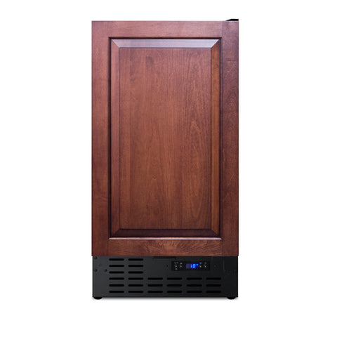 Accucold 18" Wide Frost-free Freezer in Black for Built-in or Freestanding Use, with Integrated Door Frame for Overlay