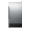 ADA compliant 18" wide frost-free freezer built-in or freestanding use, with SS door, black cabinet, lock, and digital t