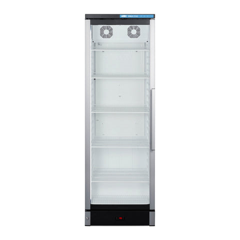 Accucold Commercial glass door beverage center with lock and left hand door swing – SCR1301LHD