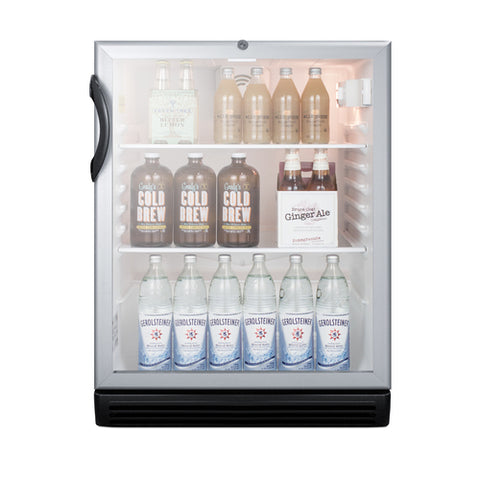 Accucold Commercially listed 5.5 cu.ft. built-in undercounter beverage center, ADA – SCR600BGLBIADA