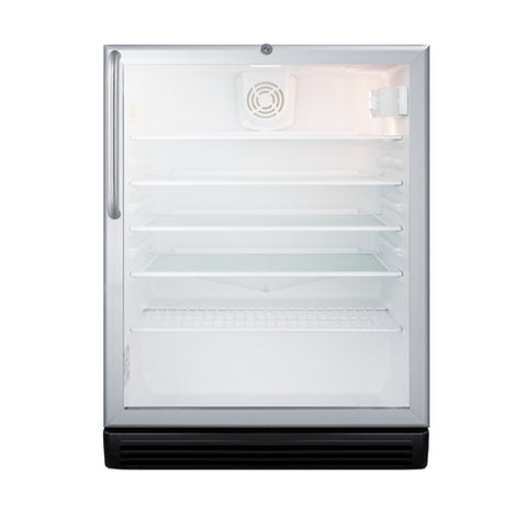 Accucold Commercially listed ADA compliant built-in undercounter beverage center – SCR600BGLCSSADA