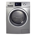 Accucold 24" wide 115V washer/dryer combo for non-vented use in platinum finish