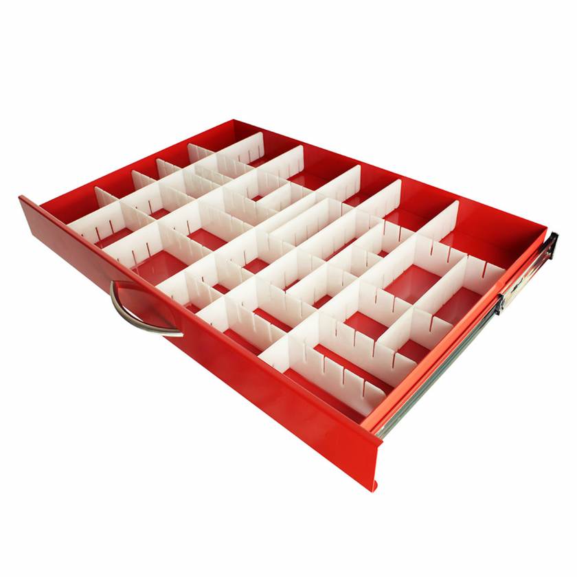 Harloff Divider Set 3" Front-Back Solid, 3 Each with Vinyl Strips
