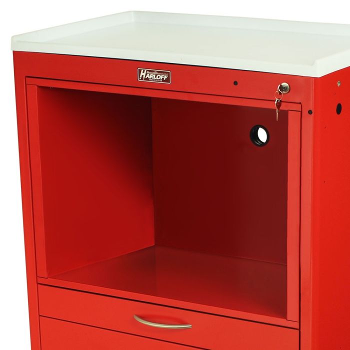 Equipment Holder Shelf for MDS30 Carts with all locks, Steel, 2" Cable pass through hole in rear with grommet (upgr Secondary image