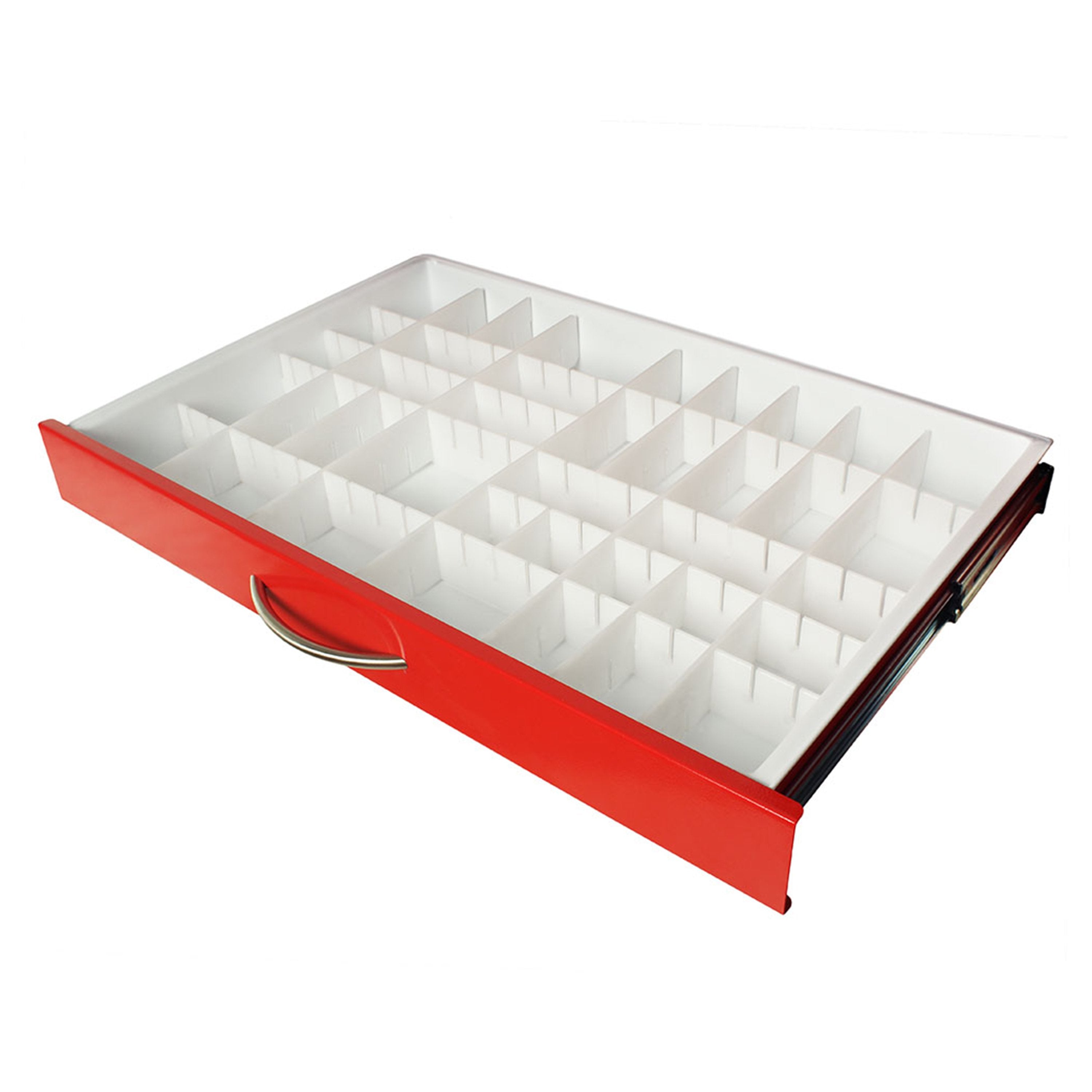 Standard 3" Drawer Adjustable Divider Set with Drawer Insert Tray, for Mxx24xx M-Series Carts, Consisting of Three (3) S