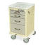 M-Series Cart - Mini Width XShort Cabinet with 21" of Vertical Drawer Space, Basic Electronic Pushbutton Lock with Key L