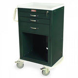 Equipment Holder Shelf for MDS18 Carts with all locks, Steel, 2" Cable pass through hole in rear with grommet (upg