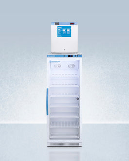 Accucold 24" Wide All-Refrigerator/All-Freezer Combination, Glass Door (Model ARG12PV-FS24LSTAC)