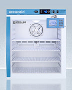 Accucold 1 Cu.Ft. Compact Laboratory Refrigerator, Glass Door, Data Logger (Model ARG1MLDL2B)