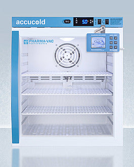 Accucold 1 Cu.Ft. Compact Vaccine Refrigerator, Glass Door, Data Logger (Model ARG1PVDL2B)