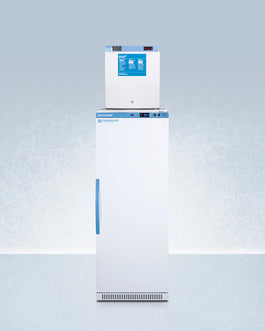 Accucold 24" Wide All-Refrigerator/All-Freezer Combination, Solid Door (Model ARS12PV-FS24LSTAC)
