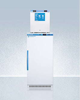 Accucold 24" Wide All-Refrigerator/All-Freezer Combination, Solid Door (Model ARS8PV-FS24LSTACK)