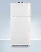 Accucold 30" Wide Break Room Refrigerator-Freezer with Antimicrobial Pure Copper Handle (Model BKRF18WCPLHD)