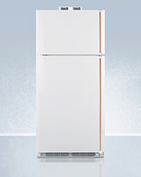 Accucold 30" Wide Break Room Refrigerator-Freezer with Antimicrobial Pure Copper Handle (Model BKRF18WCPLHD)