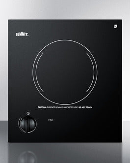 Accucold 12" Wide 115V 1-Burner Radiant Cooktop