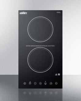 12" Wide 115V 2-Burner Radiant Cooktop - CR2B15T1B Main image