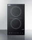 12" Wide 115V 2-Burner Radiant Cooktop - CR2B15T1B