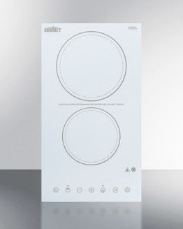 12" Wide 230V 2-Burner Radiant Cooktop - CR2B23T4W Main image
