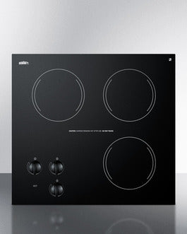 Accucold 22" Wide 230V 3-Burner Radiant Cooktop
