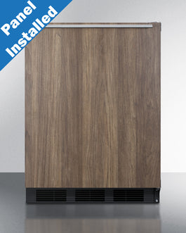 Accucold 24" Wide Built-In Refrigerator-Freezer With Wood Panel Door