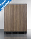 24" Wide Built-In Refrigerator-Freezer With Wood Panel Door