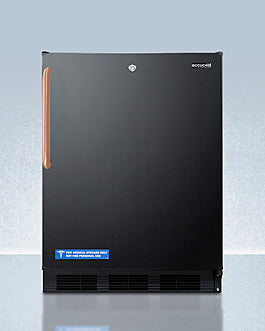 24" Wide Built-In All-Refrigerator with Antimicrobial Pure Copper Handle, ADA Compliant - FF7LBLKBITBCADA