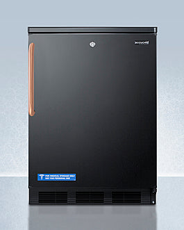 24" Wide All-Refrigerator with Antimicrobial Pure Copper Handle - FF7LBLKTBC