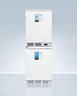 Accucold 24" Wide All-Refrigerator/All-Freezer Combination (Model FF7LW-VT65MLSTACKPRO)